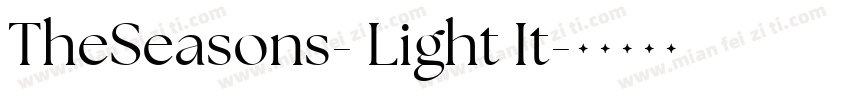 TheSeasons- Light It字体转换